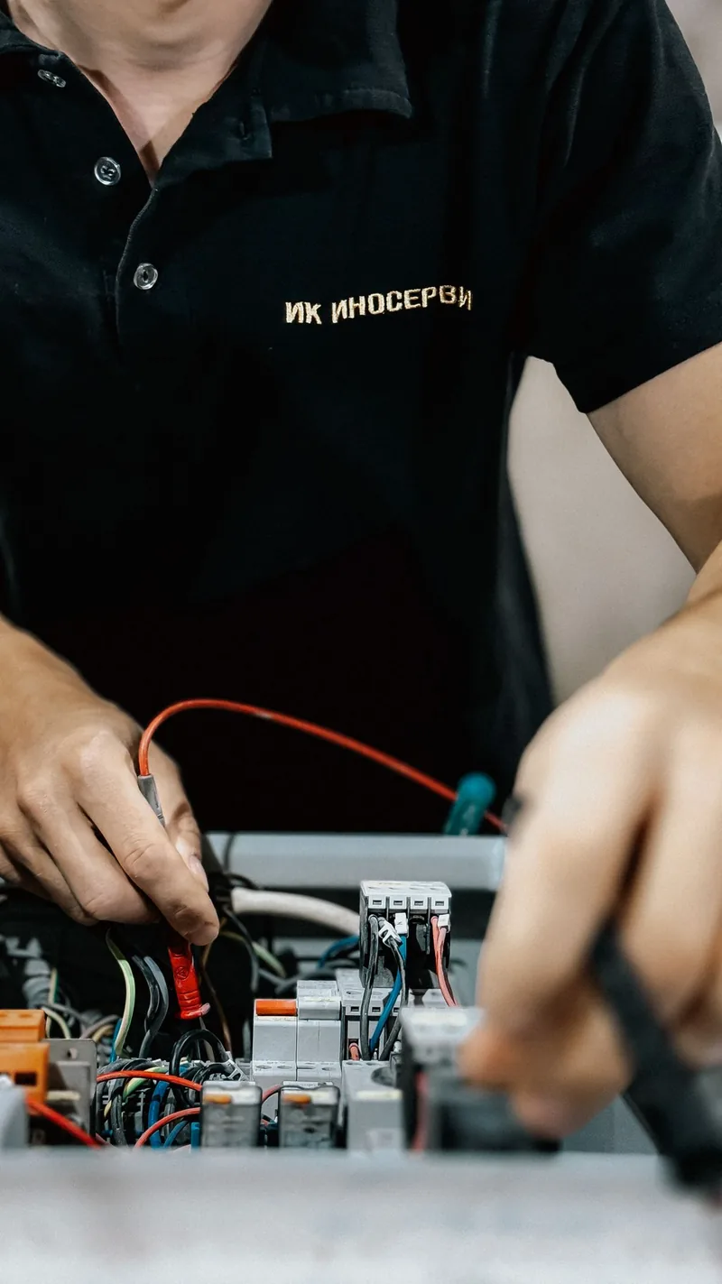 Certified engineer at work