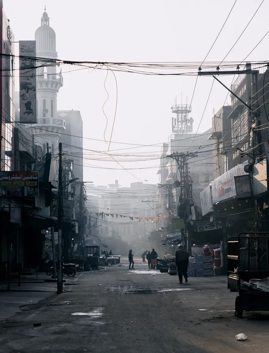 Town street in Punjab, Pakistan